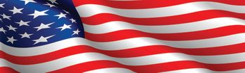 American Flag Rear Window Decal