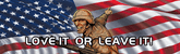 American Soldier Love-Leave Rear Window Decal
