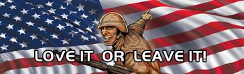 American Soldier Love-Leave Rear Window Decal