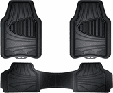 Armor All 3 Piece Heavy Duty Full Coverage Rubber Floor Mat Set