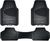 Armor All 3 Piece Heavy Duty Full Coverage Rubber Floor Mat Set