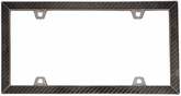Black Chrome Carbon Fiber II License Plate Frame