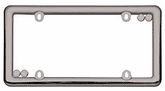 Black Chrome Nouveau License Plate Frame