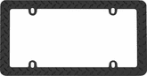 Black Diamond Plate License Plate Frame