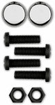 Black Nylon Metric Fasteners & Chrome Caps Kit