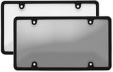Black Tuf Bubble Shield License Plate Frame Combo