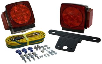 Blazer Square Submersible LED Trailer Light Kit (Pair)