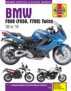 BMW F650, F700 & F800 Twins Haynes Repair Manual (2006-2016)