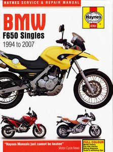 BMW F650 Singles Haynes Repair Manual (1994-2007)