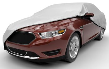 Budge Superior Rust-Oleum NeverWet Waterproof Gray Car Cover