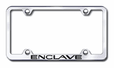 Buick Enclave Laser Etched Stainless Steel Wide License Plate Frame