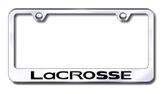 Buick LaCrosse Laser Etched Stainless Steel License Plate Frame