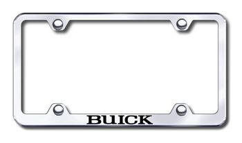 Buick Laser Etched Stainless Steel Wide License Plate Frame