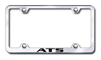 Cadillac ATS Laser Etched Stainless Steel Wide License Plate Frame