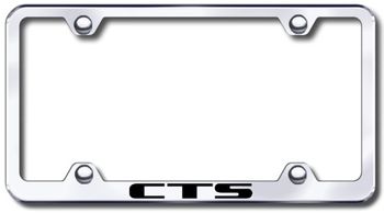 Cadillac CTS Laser Etched Stainless Steel Wide License Plate Frame
