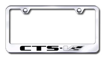 Cadillac CTS-V Laser Etched Stainless Steel License Plate Frame
