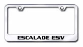 Cadillac Escalade ESV Laser Etched Stainless Steel License Plate Frame