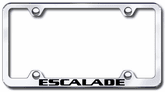 Cadillac Escalade Laser Etched Stainless Steel Wide License Plate Frame