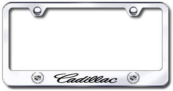 Cadillac Laser Etched Stainless Steel License Plate Frame
