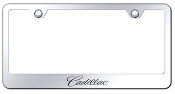 Cadillac Laser Etched Stainless Steel License Plate Frame