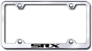 Cadillac SRX Laser Etched Stainless Steel Wide License Plate Frame