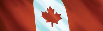 Canada Flag Waving Rear Window Decal