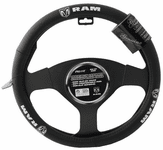 Car Logo Genuine Leather Steering Wheel Cover