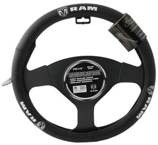 Car Logo Genuine Leather Steering Wheel Cover