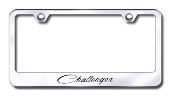 Dodge Challenger Classic Laser Etched Stainless Steel License Plate Frame