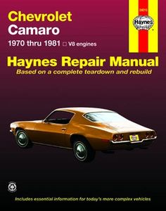 Chevrolet Camaro Haynes Repair Manual (1970 - 1981)