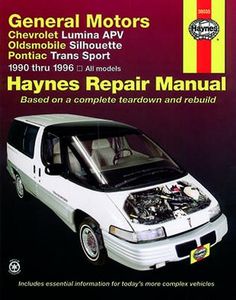 Chevrolet Lumina APV, Olds Silhouette & Pontiac Trans Sport Haynes Repair Manual (1990-1996)