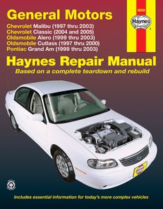 GM Malibu, Classic, Alero, Cutlass, & Grand Am Haynes Repair Manual (1997-2005)