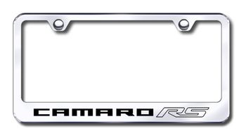 Chevy Camaro RS Laser Etched Stainless Steel License Plate Frame