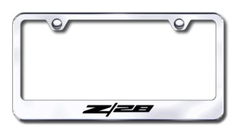 Chevy Camaro Z/28 Laser Etched Stainless Steel License Plate Frame