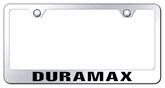 Chevy Duramax Laser Etched Mirrored Stainless Steel License Plate Frame