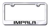 Chevy Impala Laser Etched Stainless Steel License Plate Frame