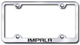Chevy Impala Laser Etched Stainless Steel Wide License Plate Frame