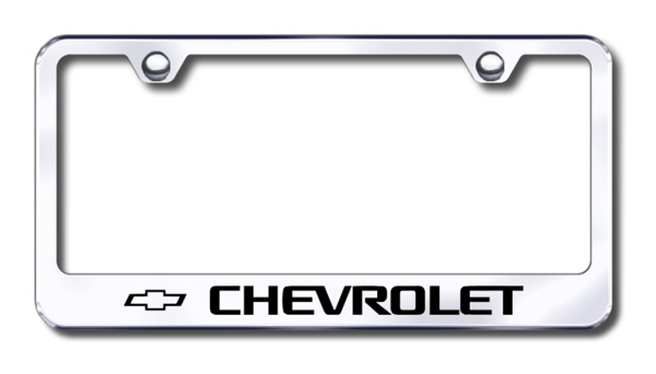 Chevy Laser Etched Stainless Steel License Plate Frame