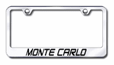 Chevy Monte Carlo Laser Etched Stainless Steel License Plate Frame