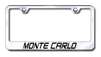 Chevy Monte Carlo Laser Etched Stainless Steel License Plate Frame