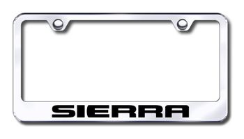 Chevy Sierra Laser Etched Stainless Steel License Plate Frame
