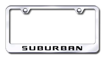 Chevy Suburban Laser Etched Stainless Steel License Plate Frame