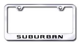 Chevy Suburban Laser Etched Stainless Steel License Plate Frame