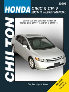 Chilton Repair Manual For Honda Civic & CR-V (2001-2011)