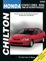 Chilton Repair Manual For Honda Civic & Del Sol (1996-2000)