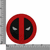 Deadpool Injection Molded Emblem