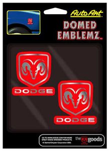 Chroma Dodge Domed Emblems
