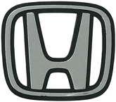 Plastic Chrome Honda Logo Injection Molded Emblem
