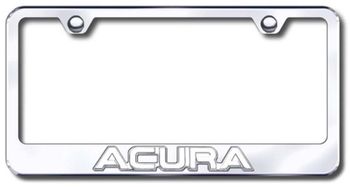 Chrome 3D Acura Logo Stainless Steel License Plate Frame