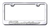 Chrome 3D Cadillac Logo Stainless Steel License Plate Frame
